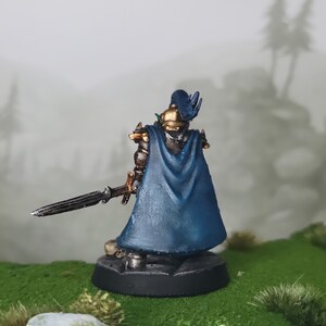 Half Orc Paladin Painted Miniature Dungeons &amp; Dragons - Etsy