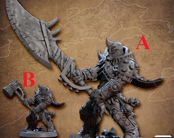 Warforged Barbarian Ultran Dragonsmasher Golem Simulacra Models by Artisan Guild DnD Tabletop Gaming Miniatures