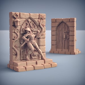 Adriana Thieves Guild Female Rogue Pinup Dungeons & Dragons Pathfinder Fantasy Tabletop RPG Gaming 3D Printed Resin Model