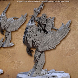 Thrumagogg Gryphon King Defenders of Lok Badar Dwarves w/ choice of modular weapons. Models by Artisan Guild DnD Tabletop Gaming Miniatures