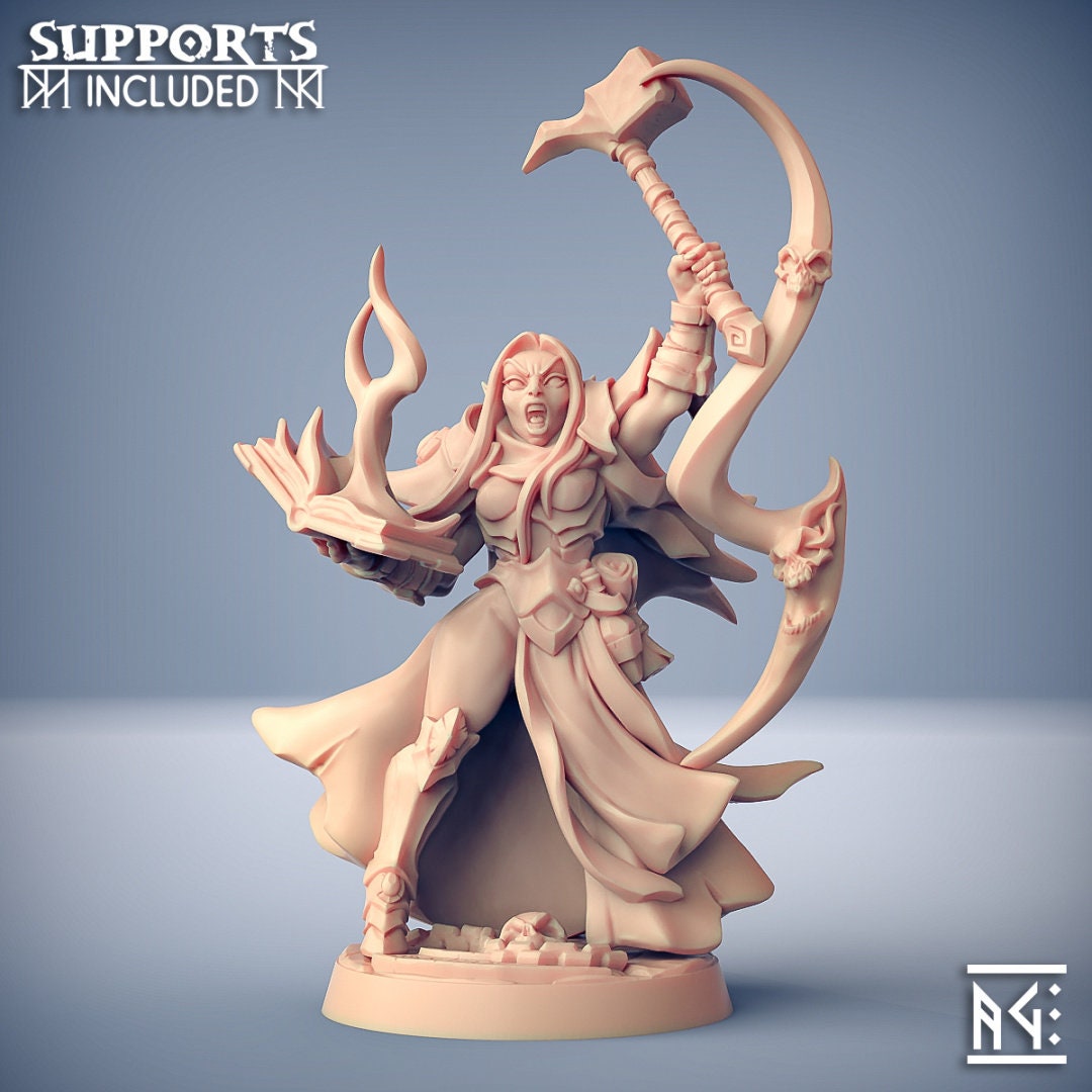 Female High Elf Cleric Talya the Hammer Ashen Alfar Inquisitors W ...