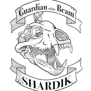 Shardik, Guardian of the Beam, PNG file, digital stamp tattoo idea