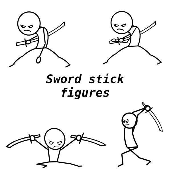 Sword Fighting Stick Figure