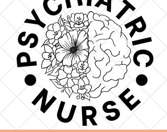 Infermiere psichiatrico, infermiere psichiatrico, infermiere, assistenza infermieristica, sublimazione, trasferimento dtf, design, RPN, infermiere psichiatrico registrato, regalo, PNG, file, regalo, cervello