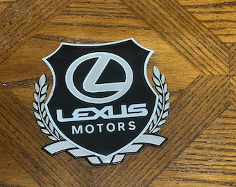 LEXUS Car emblem  for Mens Adult Iron On Shield Badge Patch for Jerseys T-shirts Polos backpacks