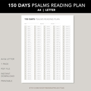 150 dagen psalmenleesplan, dagelijks psalmen lezen, één psalm per dag, psalmenleesplan, bijbelleesplan, afdrukbaar, brief, A4
