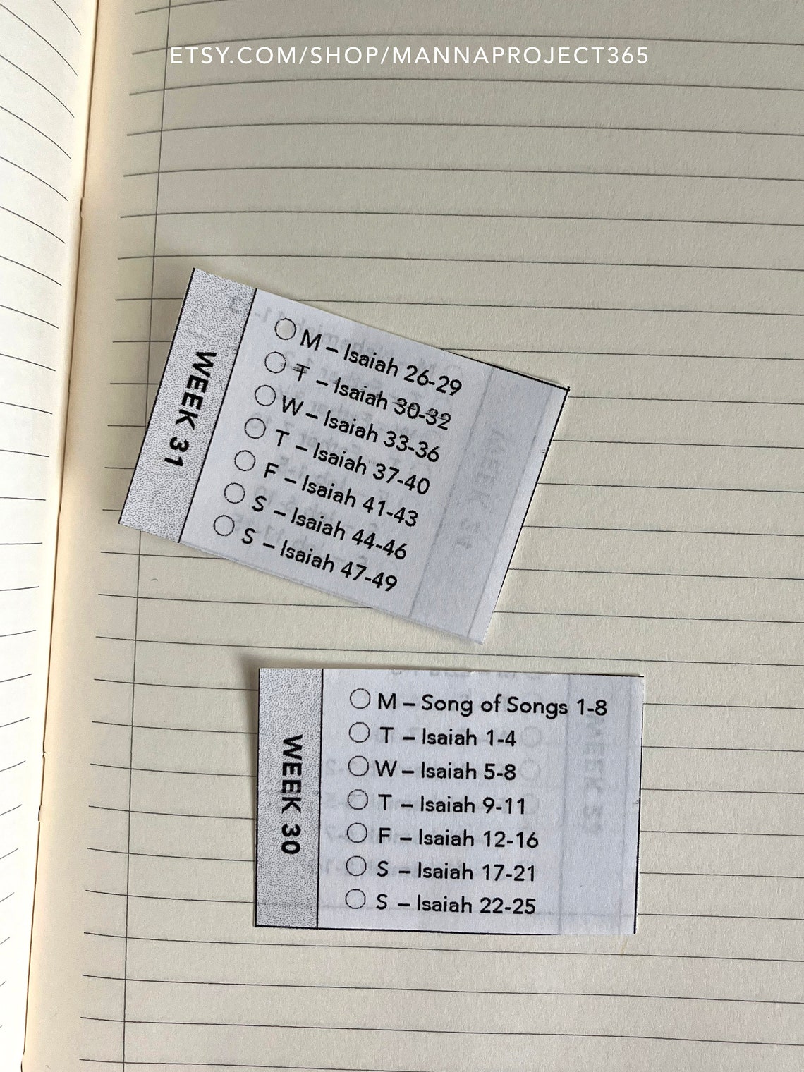 Traditional 52 Week Bible Reading Plan, 52 Week Bible Reading by Book ...