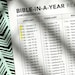 Chronological Bible-in-a-year Reading Plan, Bible Reading Plan, One ...