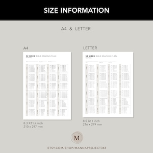 Traditional 52 Week Bible Reading Plan, 52 Week Bible Reading by Book ...