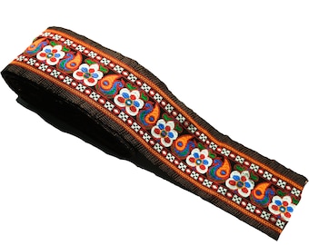 Dentelle multicolore/garniture de bordure/conception indienne/dentelle pour projets de couture/rideaux/décor à la maison/housses de coussin/garnitures banjara