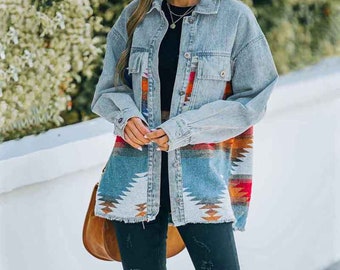 jachs patterned aztec jacket