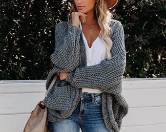 Batwing Cardigan - Etsy Canada