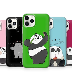 panda phone case for iPhone 15 14 13 12 11 X XS 8 7 6 Se2020 Note20 Samsung S23 S22 S21 S20 S10 A10 A12 A31 A32 A51 A52 A71 A72HuaweiP20 P30