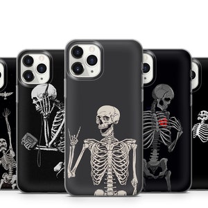 skeletons phone case for iPhone 15 14 13 12 11 X XS 8 7 6 Se2020 Note20 Samsung S23 S22 S21 S20 S10 A10 A12 A31 A32 A51 A52 A71 A72 P20 P30