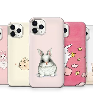rabbits phone case for iPhone 15 14 13 12 11 X XS 8 7 6 Se2020 Note20 Samsung S23 S22 S21 S20 S10 A10 A12 A31 A32 A51 A52 A71 A72P20 P30