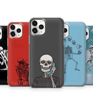 skeletons phone case for iPhone 15 14 13 12 11 X XS 8 7 6 Se2020 Note20 Samsung S23 S22 S21 S20 S10 A10 A12 A31 A32 A51 A52 A71 A72 P20 P30