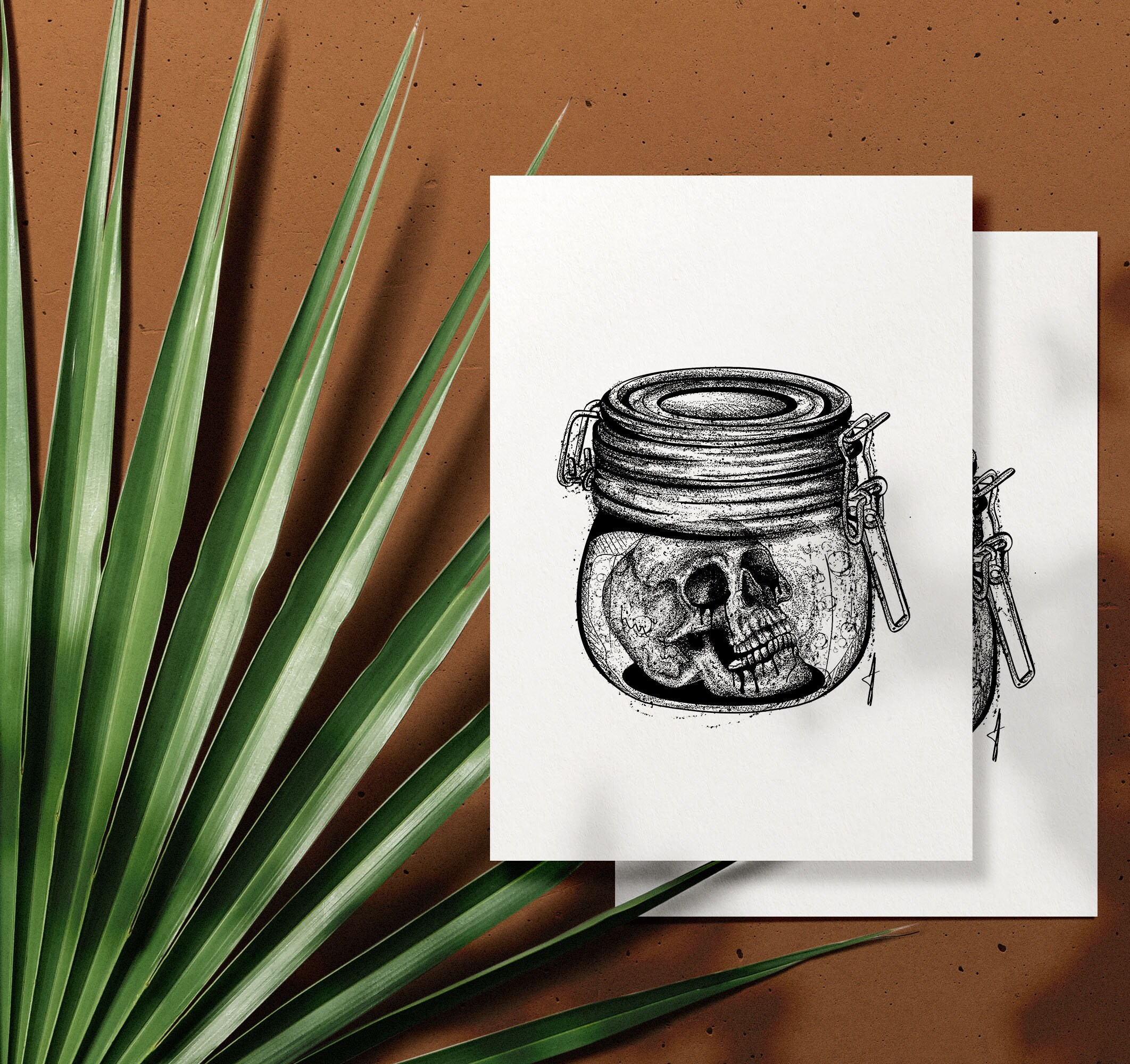 Print Crâne en Bocal