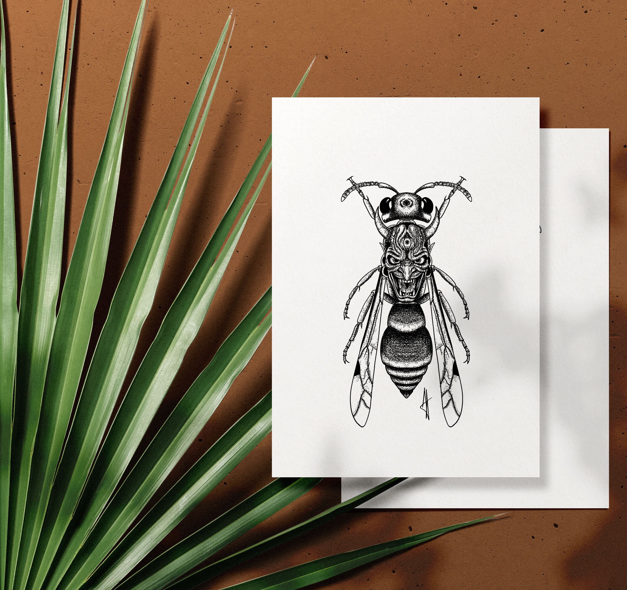 Print Guêpe Oni