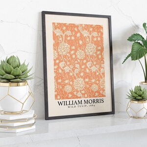 William Morris Print, William Morris Poster, Vintage Poster, Vintage Decor, Exhibition Poster, Wall Art Print, Textiles Print, A4 A3 A2