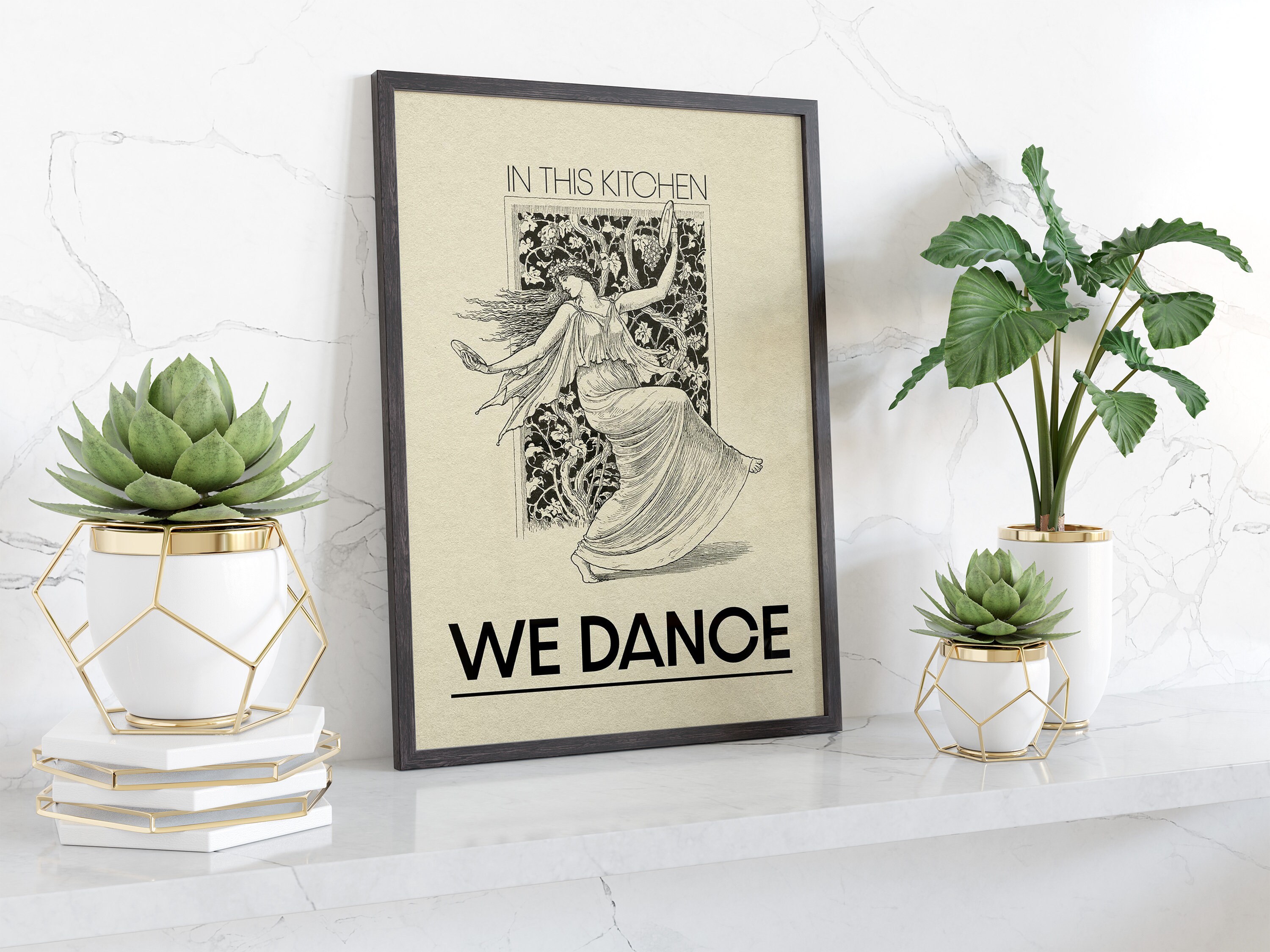 JennyGems Funny Kitchen Signs, This Kitchen is for Dancing, 6x13