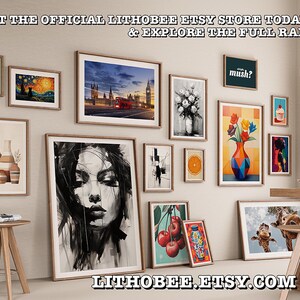 SHHH Framed Wall Art Print Library Office Study Room Decor Modern Minimalist Quiet Zone Sign Reading Nook Silent Space Home Decor Gift Art image 7