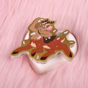 Lezreth (Original Character) Pinup - Gold Brushed Sticker