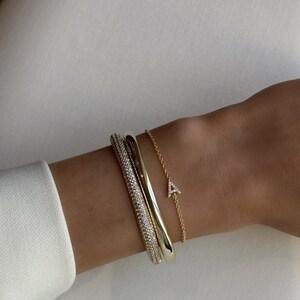 Pulsera CARTA DE AMOR Bañada en Oro 14K Personalizable
