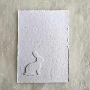 Grußkarte zum Einpflanzen, einpflanzbare Karte, Karte Ostern, Hase, Osterhase