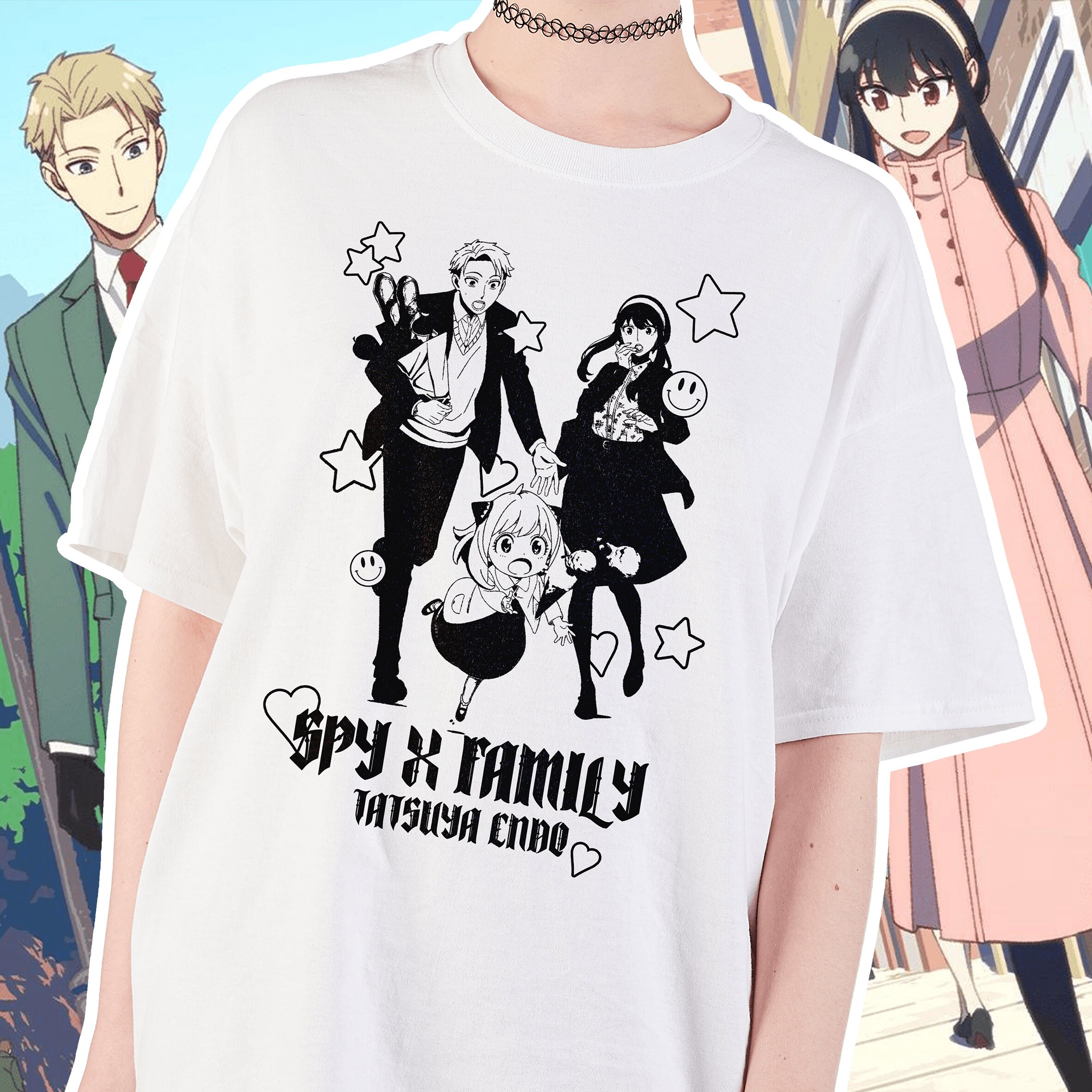 Discover Spy x Family Shirt, Anya Forger, Loid Forger, Yor Forger, Anime T-Shirt