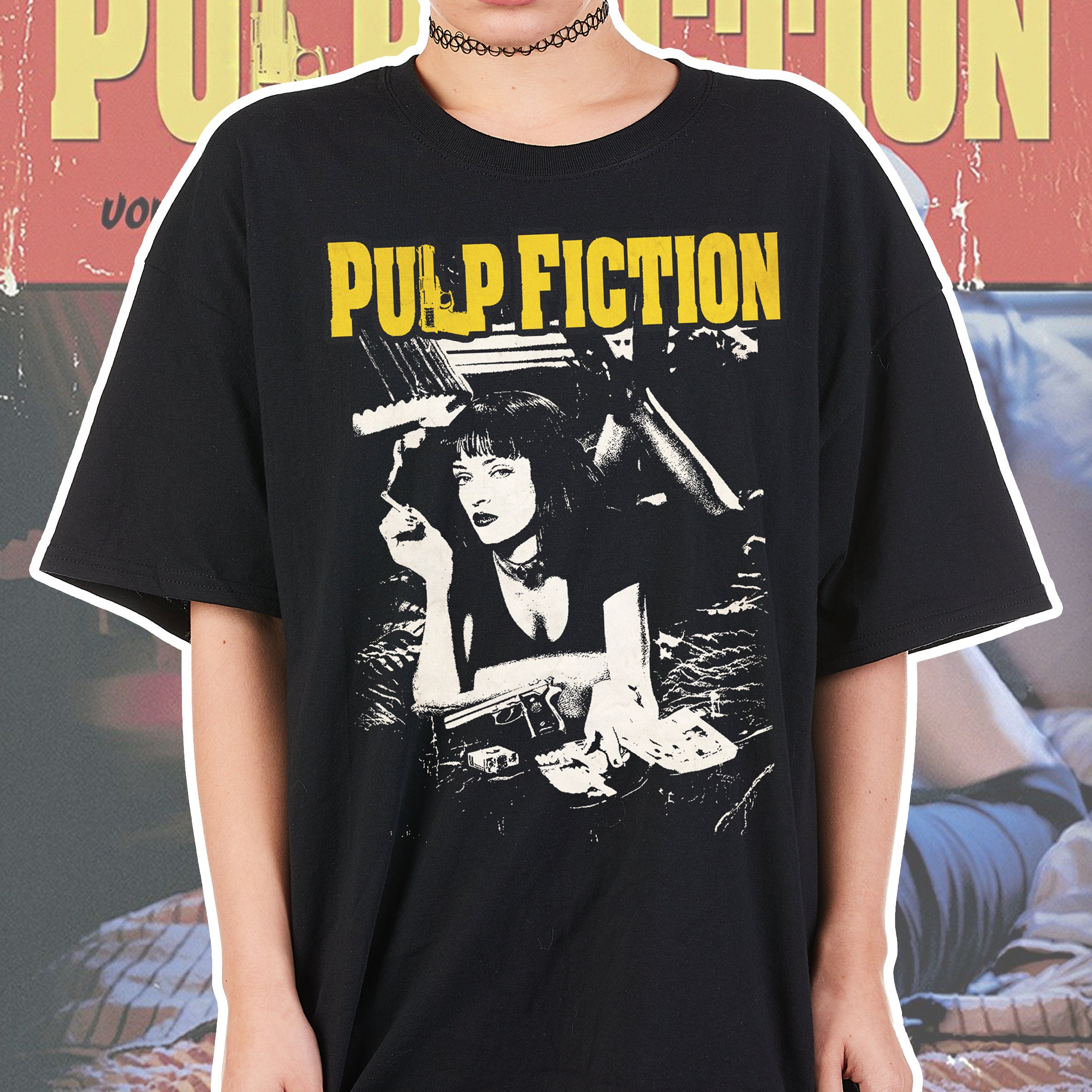 Pulp Fiction Shirt Vintage Unisex | Uma Thurman | Quentin Tarantino