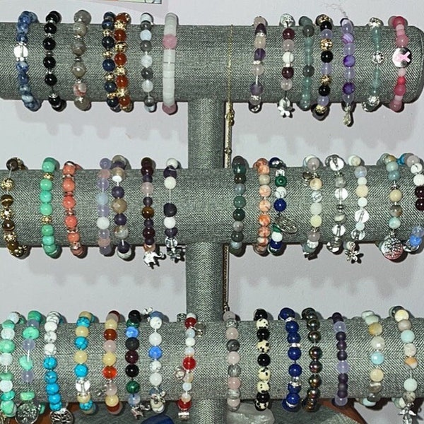 Bracelets gemstones jewelry healing gemstone bracelets energy beads crystals