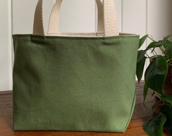 Small Tote, Canvas Tote, Organic Cotton