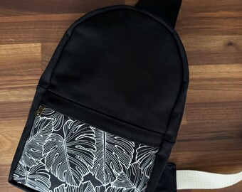 Mini Backpack, Crossbody Strap, Organic Cotton Canvas