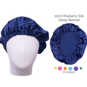 Pure Silk Sleep Bonnet, Unisex Sleep Bonnet Cap, 100% Pure Mulberry Silk Sleep Cap, Hair Care Accessories