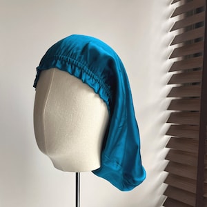 Silk Bonnet 15 inch Long Mulberry Silk Nightcap 100% Pure Silk Sleep Caps For Women Hair Care