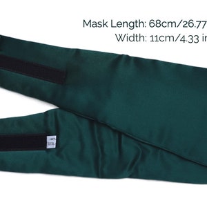 100% Mulberry Silk Sleep Mask Large Size Unisex Silk Sleeping Mask Fully Adjustable Strap Silk Blindfold Mask for Sleep Flight Travel image 5