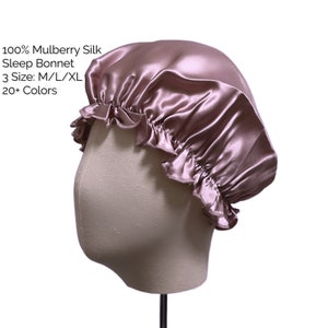 100% Maulbeerseide Nachtmütze/ Mütze, 6A Grade Seide Luxus Schlafhaube Seide Haar wrap Multi Farben