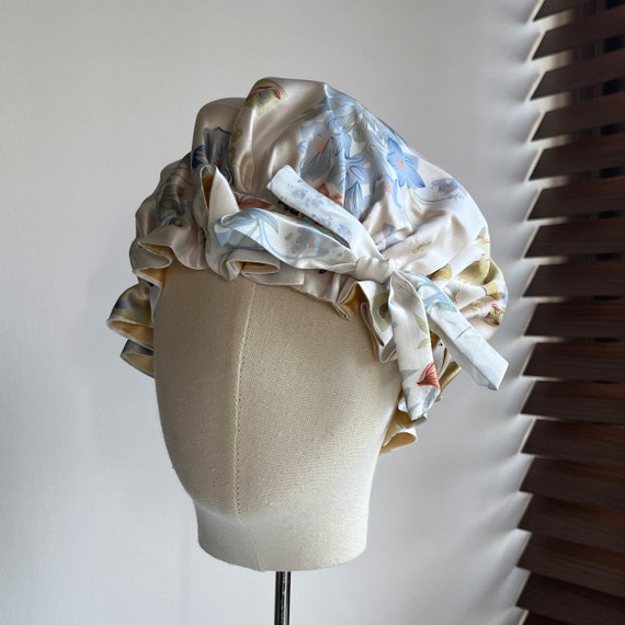 Double Layer Silk Bonnet, 100% Mulberry Silk Reversible  display picture 2