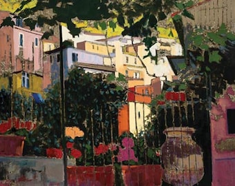 Afternoon in Monterosso (Cinque Terre), limited edition signed giclee