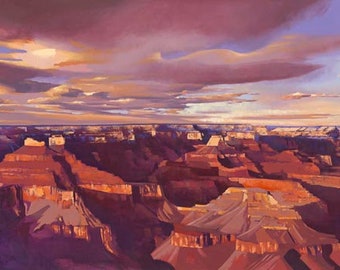 Grand Canyon Panorama, gesigneerde giclee in beperkte oplage