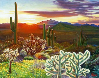 Sonoran Sunrise, limited edition signed giclee