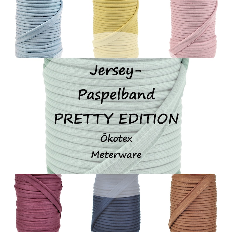 Paspelband Jersey / Pretty Edition / verschiedene Farben 2 m 1,75 EUR/m Bild 1