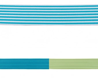 Gummiband Streifen | 40 mm | 2-farbig | 3 Farben | ab 1 m | 2,75 EUR/m