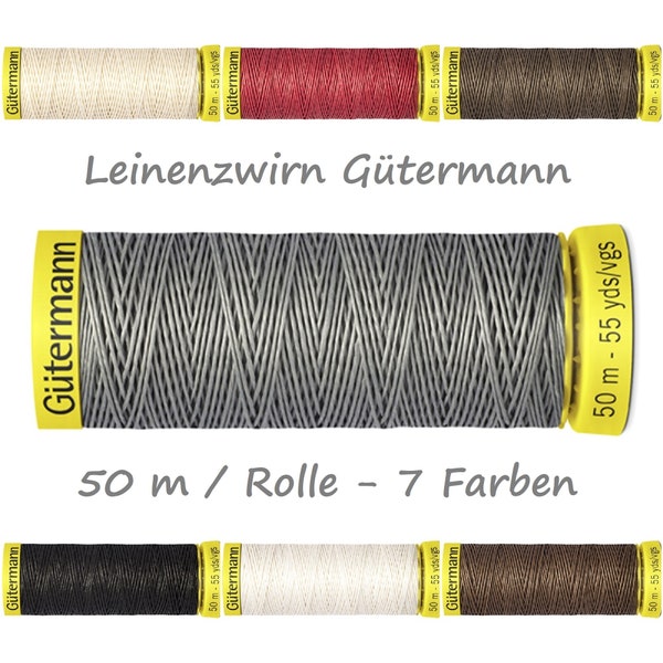 Leinenzwirn Gütermann | 50 m | 7 Farben