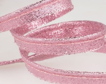 Paspelband metallisiert | rose | ab 1 m | 2,90 EUR/m