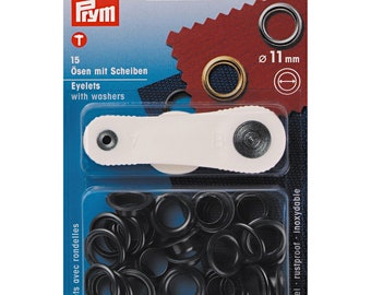 Ösen und Scheiben, 11,0 mm, brüniert, Prym 541381