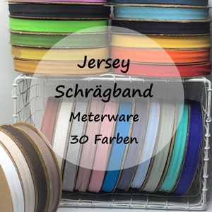 Schrägband Jersey 20 mm uni viele Farben Meterware ab 2 m 1,50 EUR/m afbeelding 1