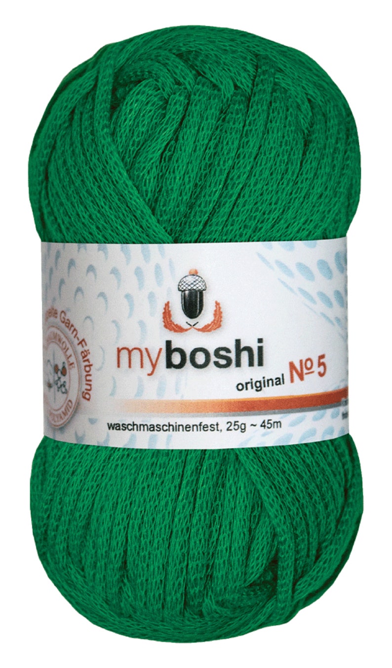 Myboshi No.5 Wolle 25 g verschiedene Restfarben 522 grassgrün