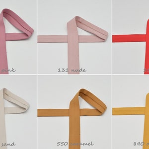 Schrägband Jersey 20 mm uni viele Farben Meterware ab 2 m 1,50 EUR/m Bild 4