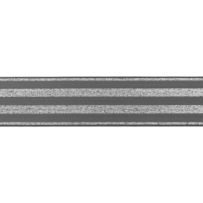 Gummiband 40 mm Elastic-Band Lurex Silber viele Farben Meterware ab 1 m 2,95 EUR/m Bild 3